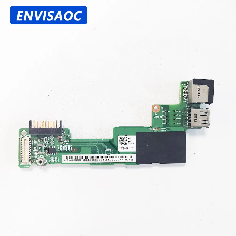 Per Dell Vostro 3400 V3400 P10G Laptop Usb Ethernet Charger Scheda Di Rete Rj45 Scheda Jack Di Ricarica Della Batteria 0Rwpwt