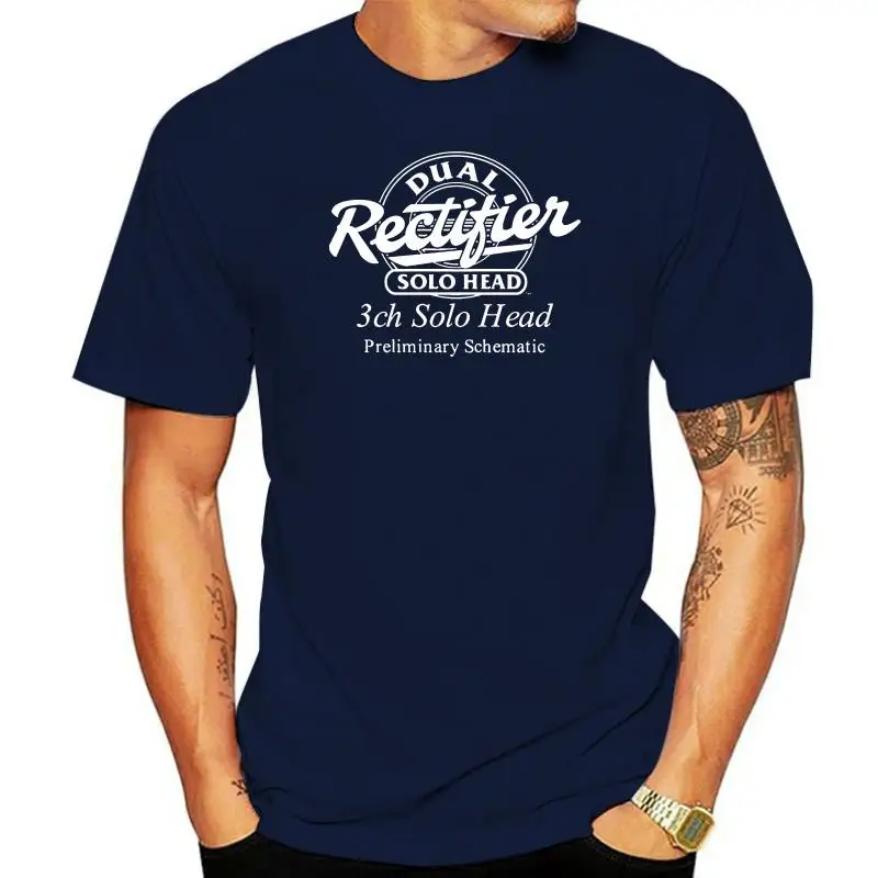 Mesa Boogie Dual Rectifier Logo Shirt Black White Tshirt Uomo Spedizione Gratuita