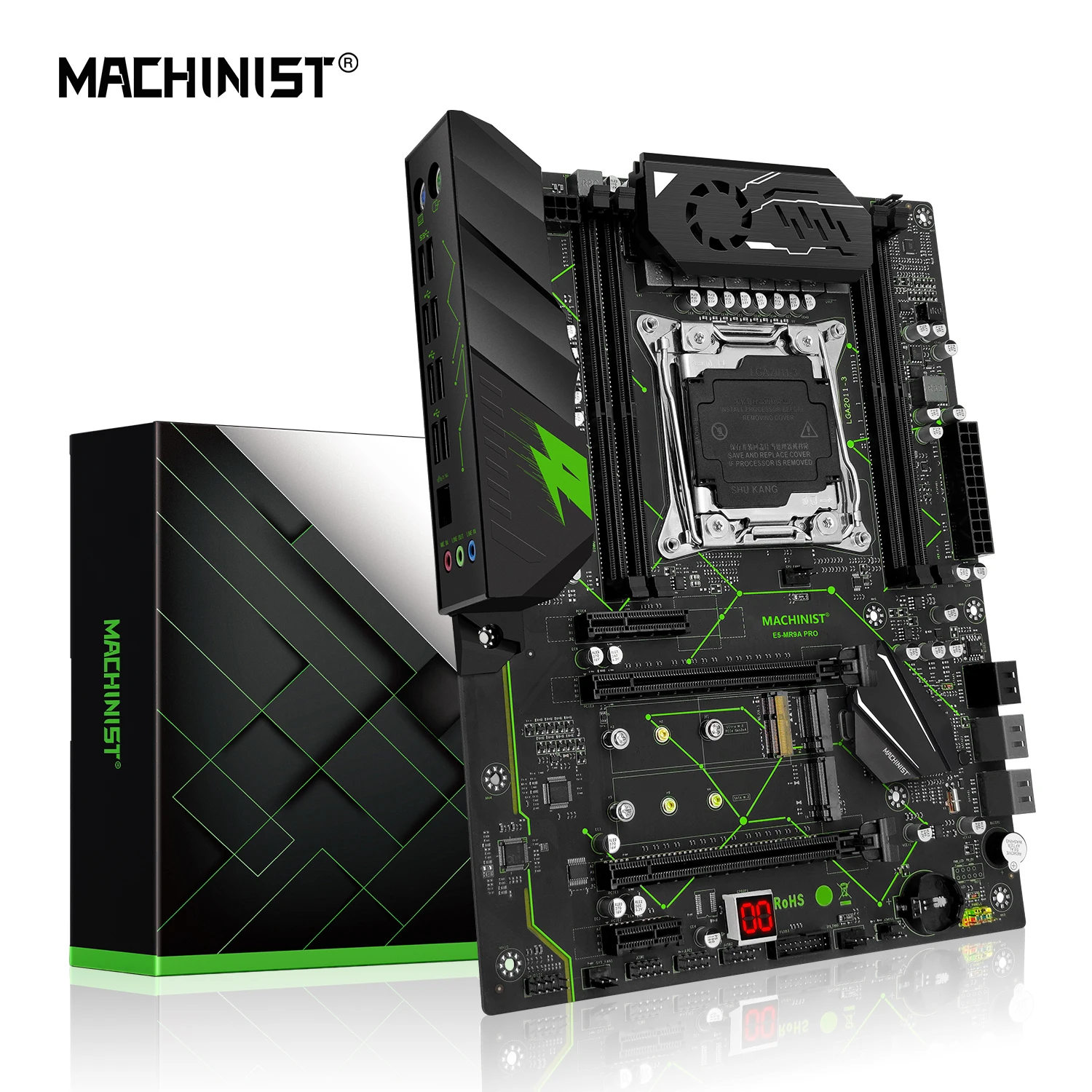 Scheda Madre Machinist E5 Mr9A Pro Lga 2011-3 Supporto Inter Processore Serie Xeon E5 V3/V4 E Memoria Desktop Ddr4 Ecc Ram Atx