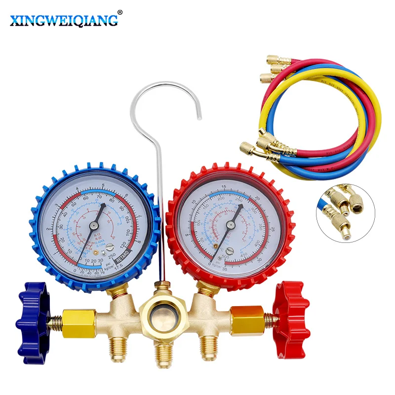Ricarica Del Tubo Del Refrigerante Kit Dell'Aria Per Auto Ricarica R134A Condizionatore D'Aria Tubo Di Ricarica Del Gas Misuratore Del Condizionatore 