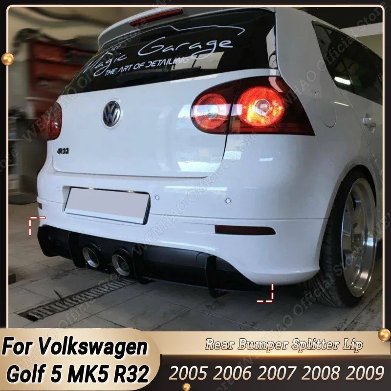 Per Volkswagen Golf 5 Mk5 R32 2005 2006 2007 2008 2009 Diffusore Paraurti Posteriore Per Auto Splitter Laterali Posteriori Spoiler Lip Body Kit Tuning