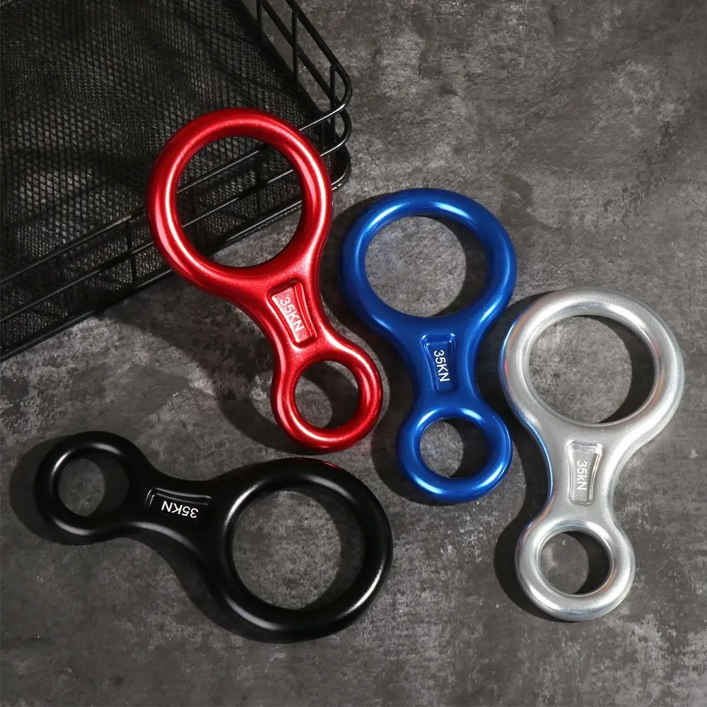 35Kn Figure Equipment Gear Device Rock Climbing Discensori Corda Discensore Downhill Otto Anelli Anello Da Arrampicata
