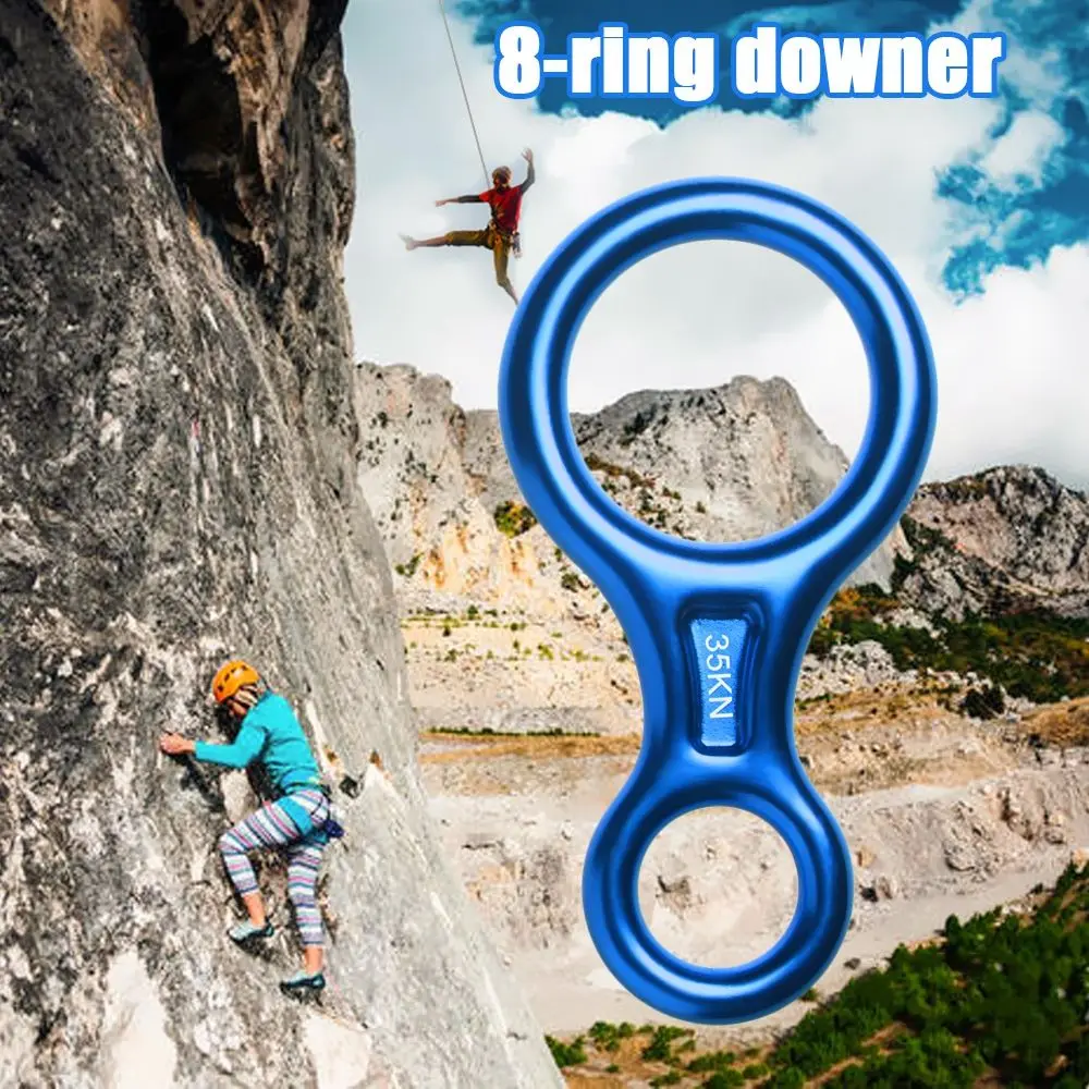 14.6*7.5Cm Gear Device 8 Word Rock Climbing Discensori Downhill Otto Anelli Arrampicata Ring Rope Discenser