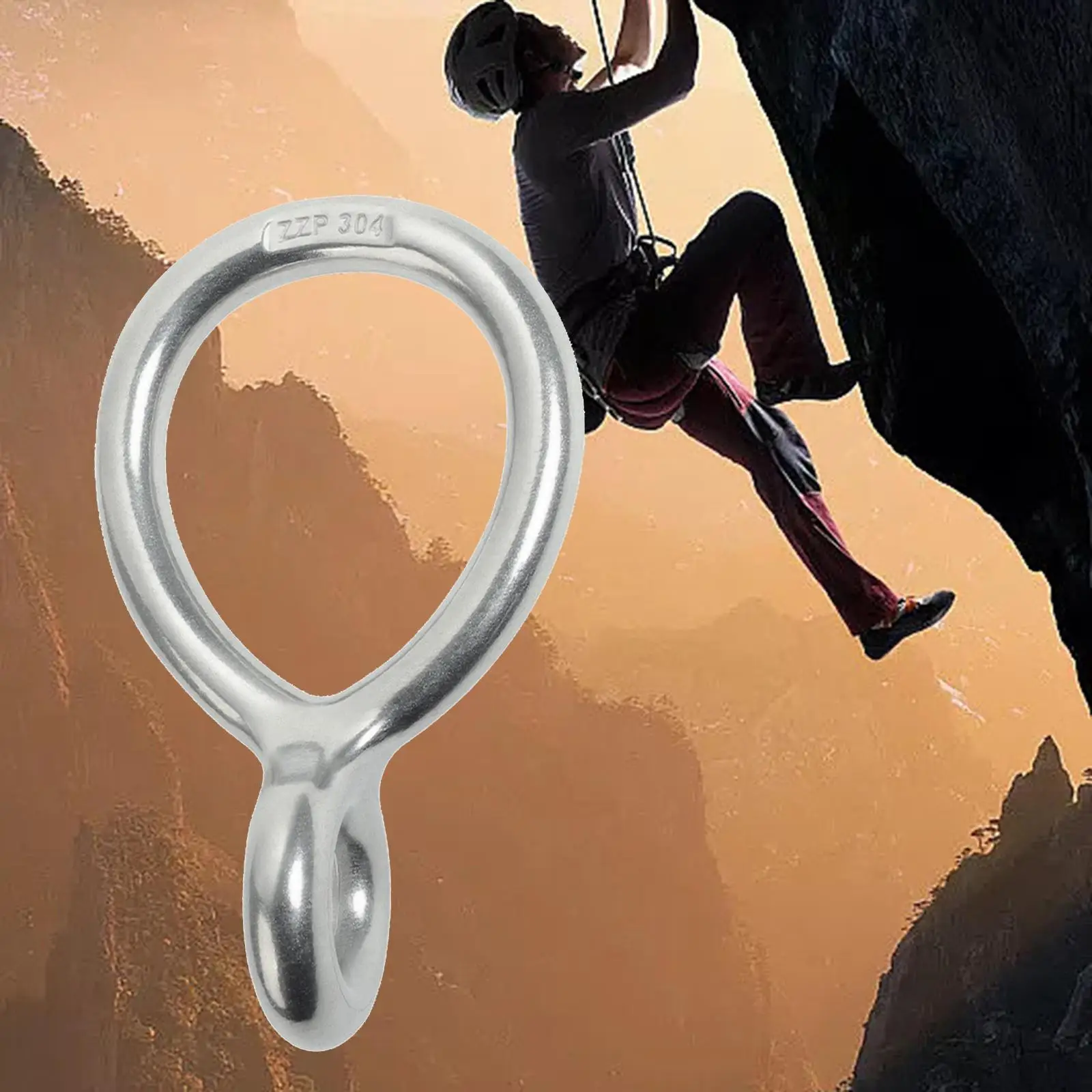 Figura 8 Discensore 60Kn Discesa Lenta Ad Alta Resistenza Rappel Gear Belay Discensore