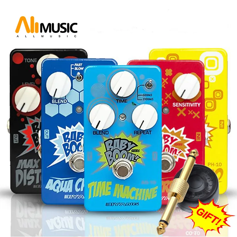 Biyang Pedale Effetto Basso Per Chitarra Mad Driver/Max Distortion/Time Machine/Fuzz Star/Tri Reverb/Compress X/Aqua Chorus/Phase Pro