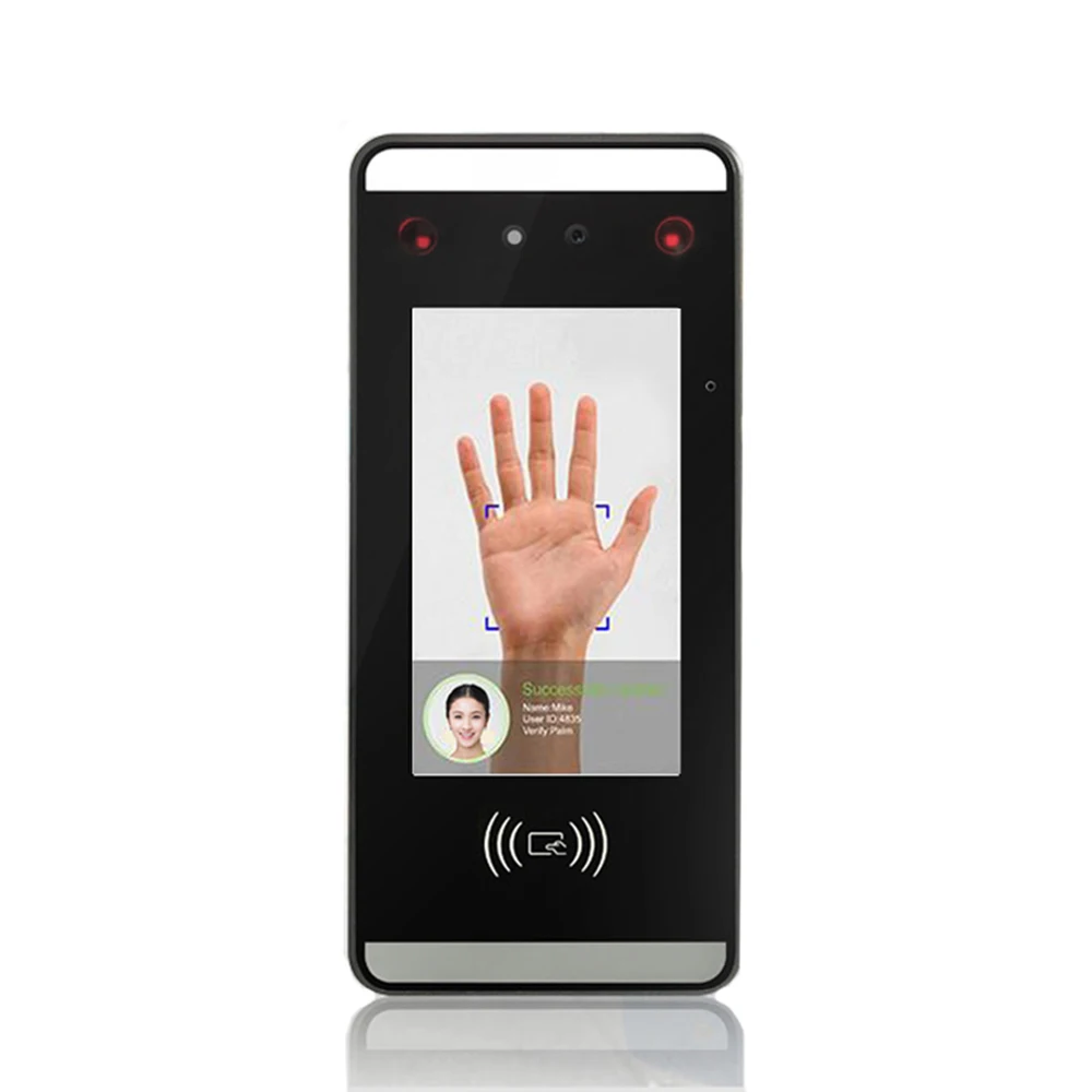Zk Visible Light Biometric Palm Face Riconoscimento Facciale Rfid Card Door Access Control Macchina Per Presenze Xface60