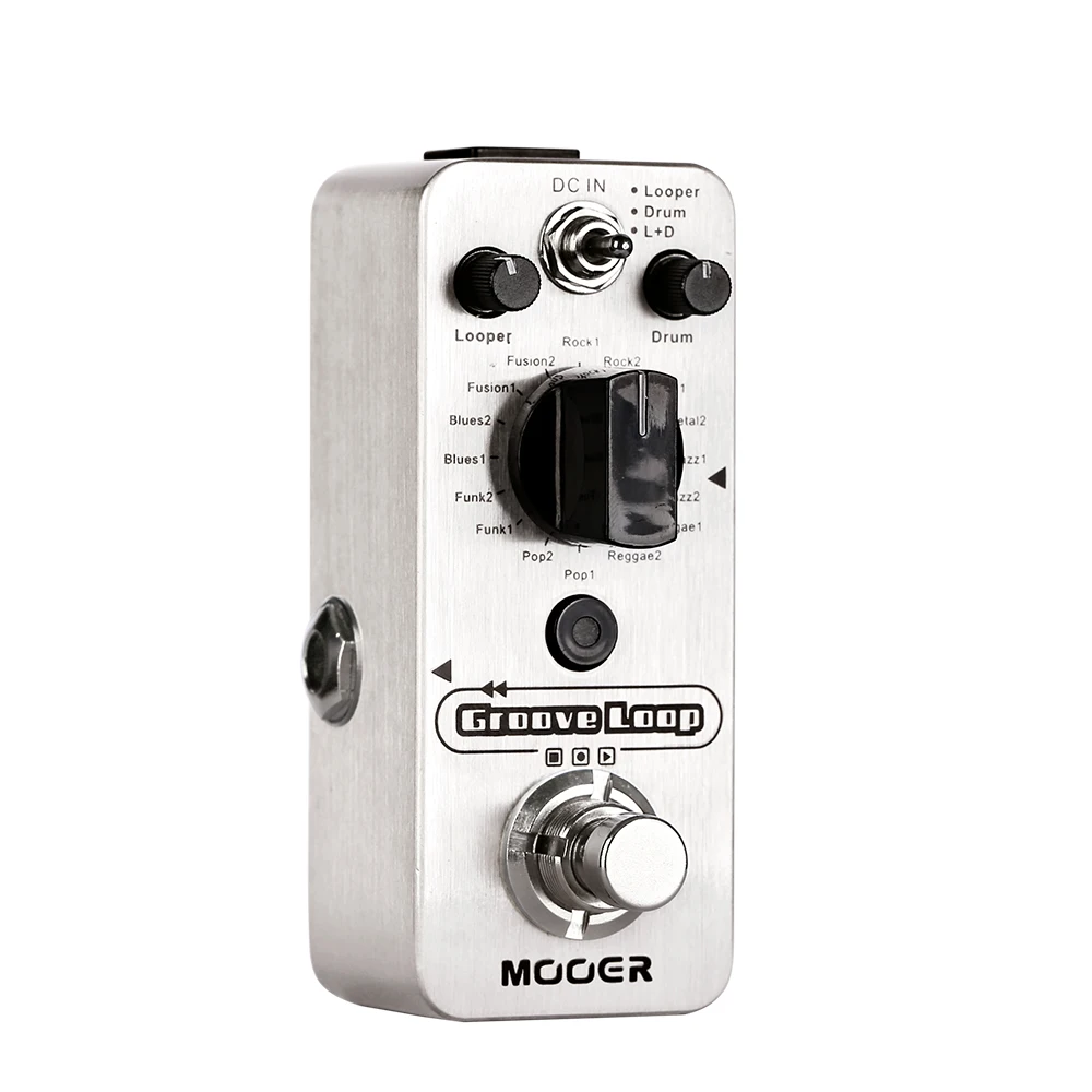 Mooer Groove Loop Guitar Effect Pedal Drum Machine Looper Pedal 3 Modalità Max 20Min Tempo Di Registrazione Tap Processore Effetto Tempo Nuovo