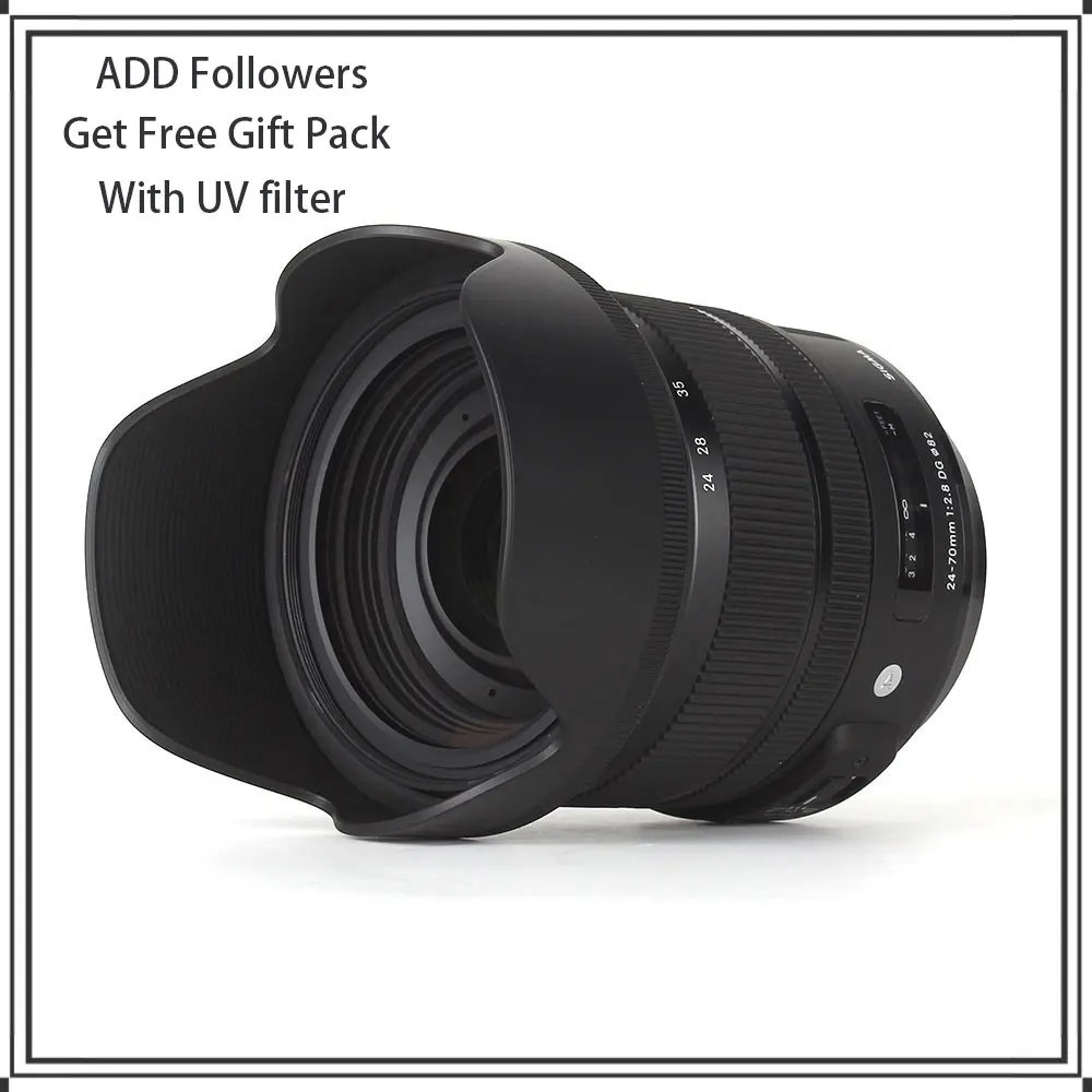 Sigma 24-70Mm F/2.8 Dg Os Hsm Art Lens Per Montaggio Canon Nikon Mount