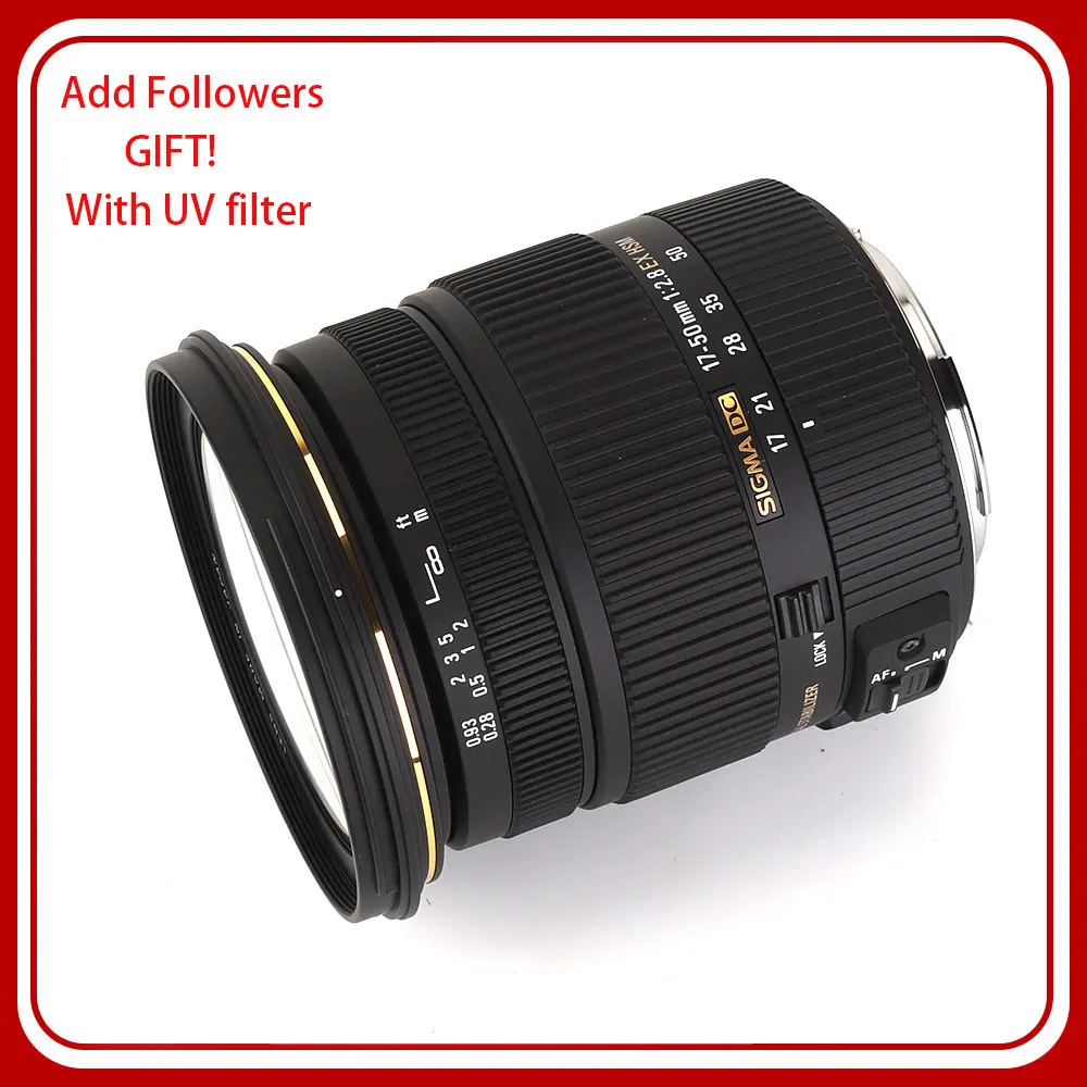 Obiettivo Sigma 17-50Mm F/2.8 Ex Dc Os Hsm Per Montaggio Canon Nikon Mount