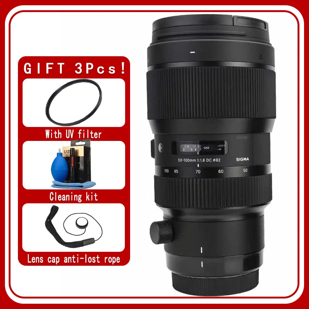 Sigma 50-100Mm F1.8 Dc Hsm Art Lens Per Nikon Canon