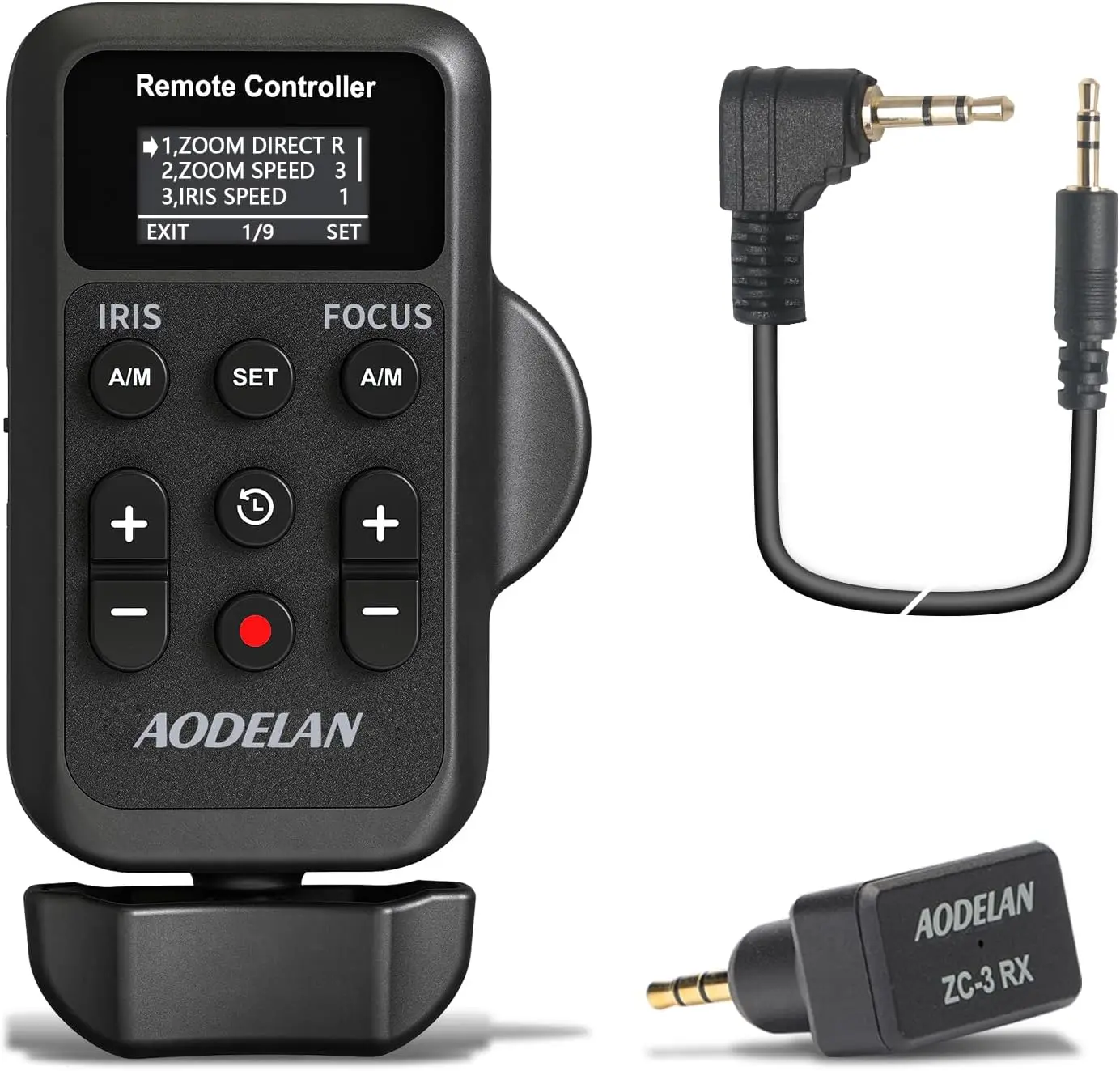 Aggiornato Wireless Camcorder Remote Control Zoom Controller Per Canon Sony Lens Zoom Focus Iris Recording Videocamera Controlor