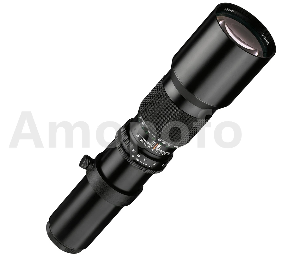 Amopofo 500Mm F8.0 Preset Se Mc Teleobiettivo Obiettivo Zoom Manuale Con T-Mount Per Canon/Per Nikon/Per Minolta/Per Sony/Per Pentax/