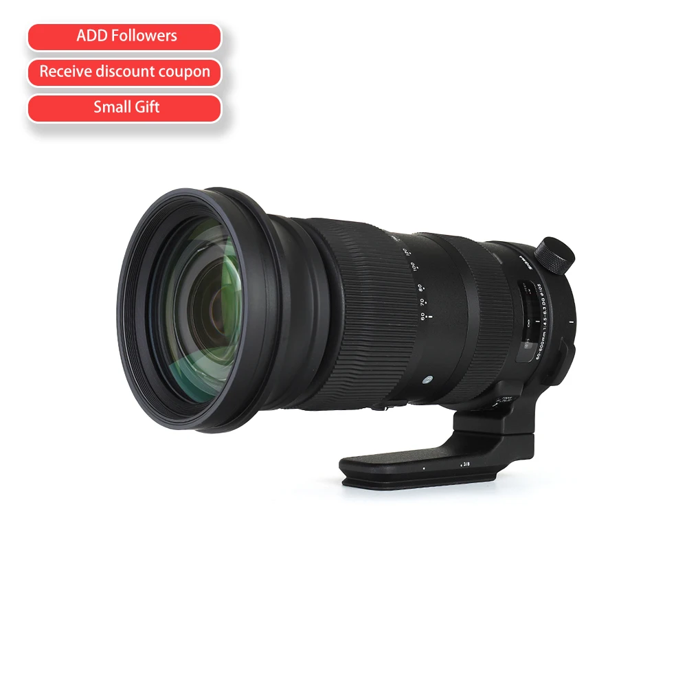 Sigma 60-600Mm F/22-32 Zoom Fisso F4.5-6.3 Dg Os Hsm Obiettivi Per Fotocamera, Nero Per Fotocamera Canon Ef Nikon F Slr
