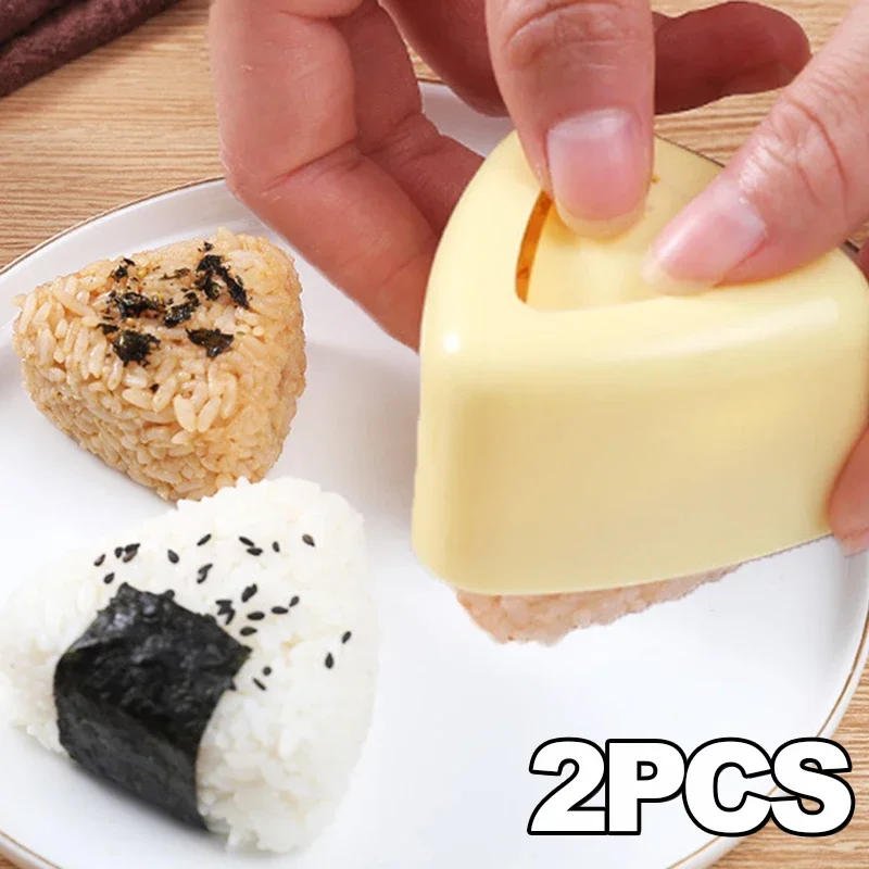 1/2 Pz Plastica Triangolare Sushi Stampo Onigiri Palla Di Riso Food Press Maker Giapponese Bento Baby Stampi Per Palline Di Riso Accessori Da Cucina