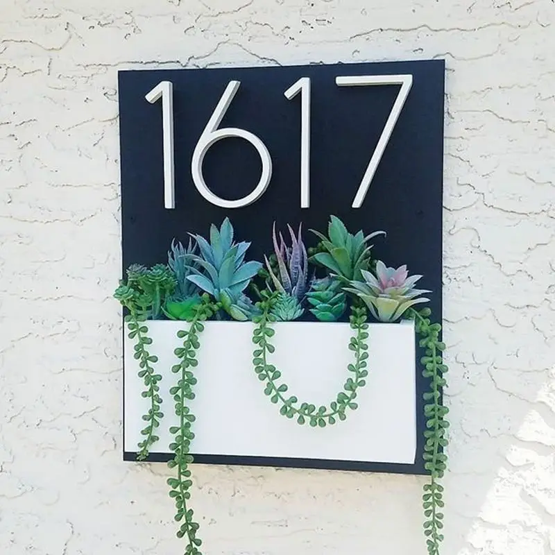 12Cm Numeri Civici Moderni Porta Indirizzo Casa Numeri Per Casa Huisnummer Numeri Casa Targhe Esterne 5 Pollici. #0-9