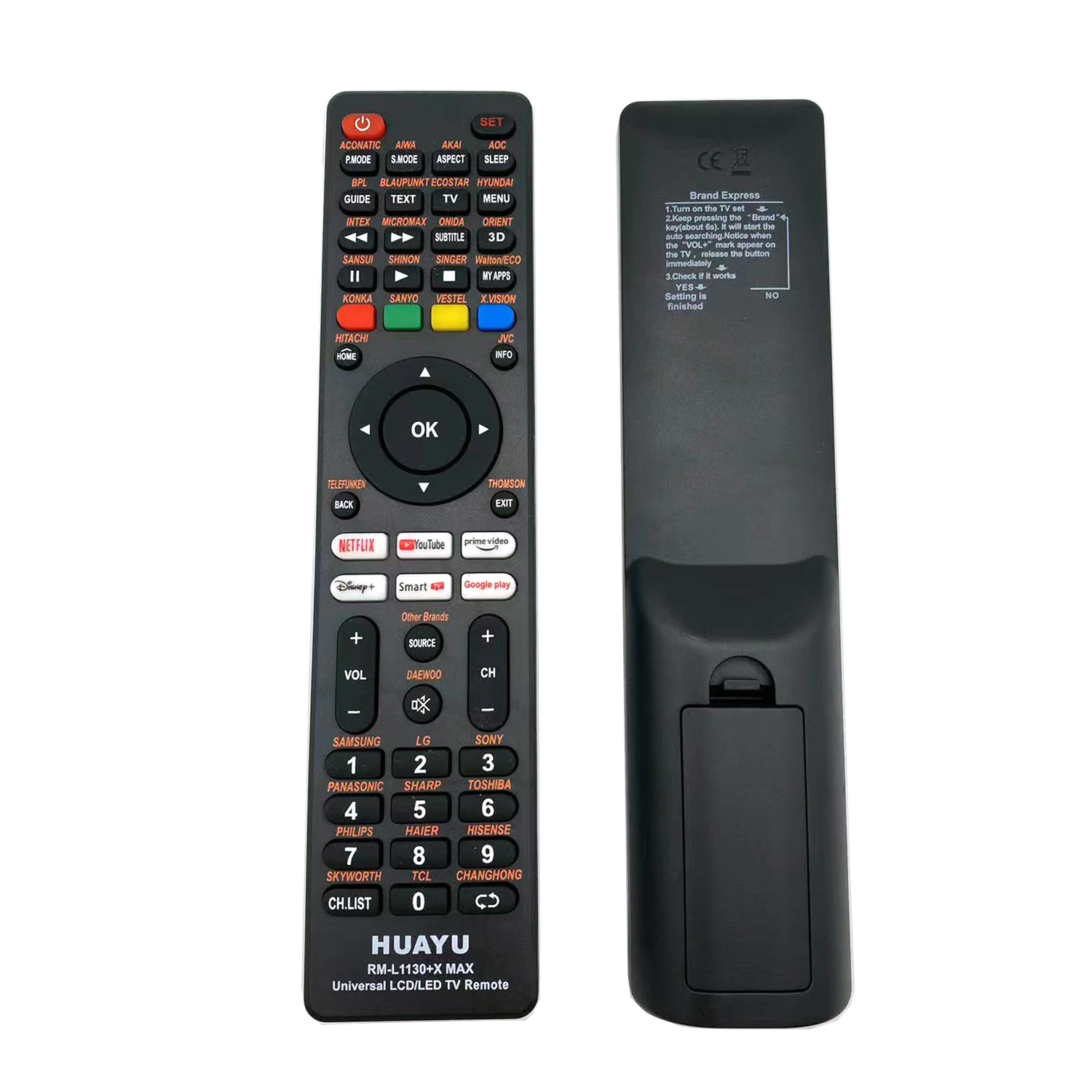 Sostituzione Telecomando Tv Universale Per Orion Open Orient Onida Fusion Funai Funaipc Dmtech Digital Dawa Dex