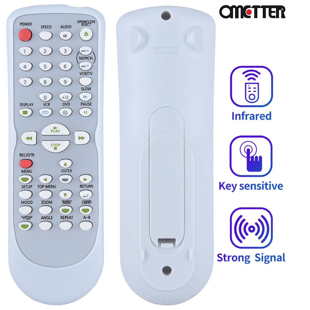 Nb177 Nb177Ud Nb100 Nb100Ud Fit Per Sylvania Emerson Funai Dvd Vcr Remote Control Dvc841G Edvc860F Ewd2004 Ewd2004Om Ewd2204