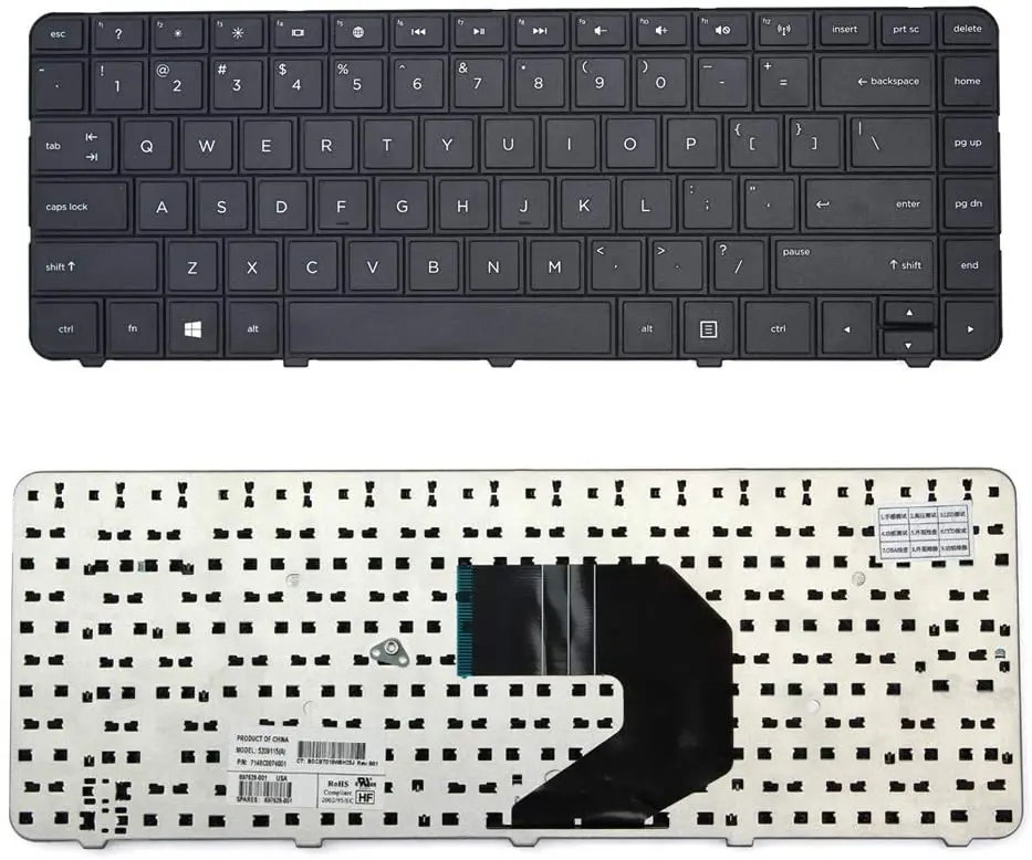 Us Tastiera Del Computer Portatile Per Hp Cq57 Cq58 G4-1000 G6-1000 2000-100 2000-200 2000-300 2000T-300 2000-340Ca 2000-350Us 2000-351Nr