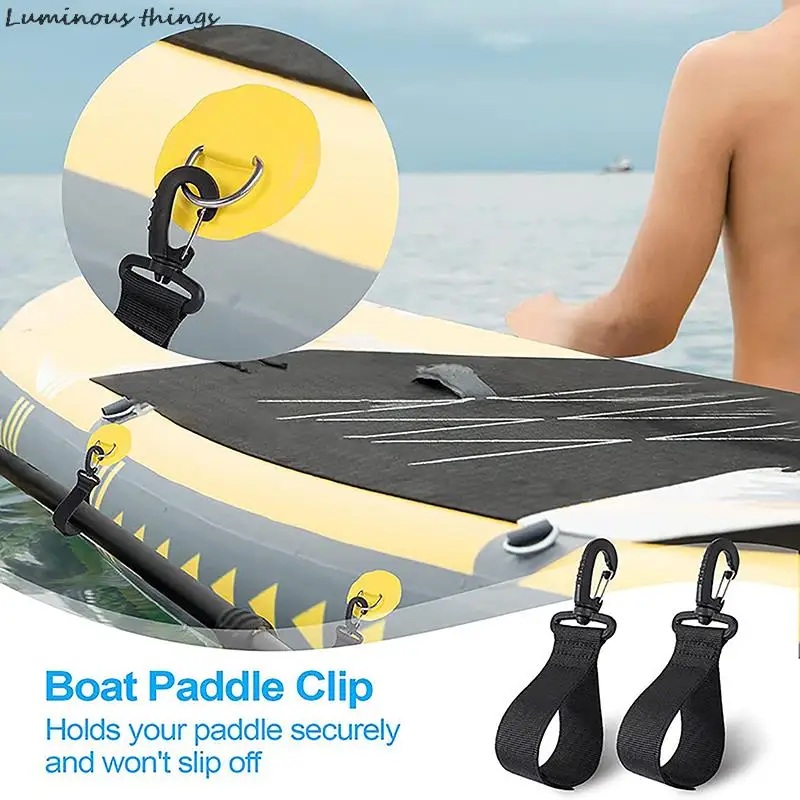 2Pcs Double Pack Kayak Paddle Magic Buckle Strap Clip Per Sup Paddle Board Paddle Gonfiabile Outdoor Rowing Surf Boat Buckle
