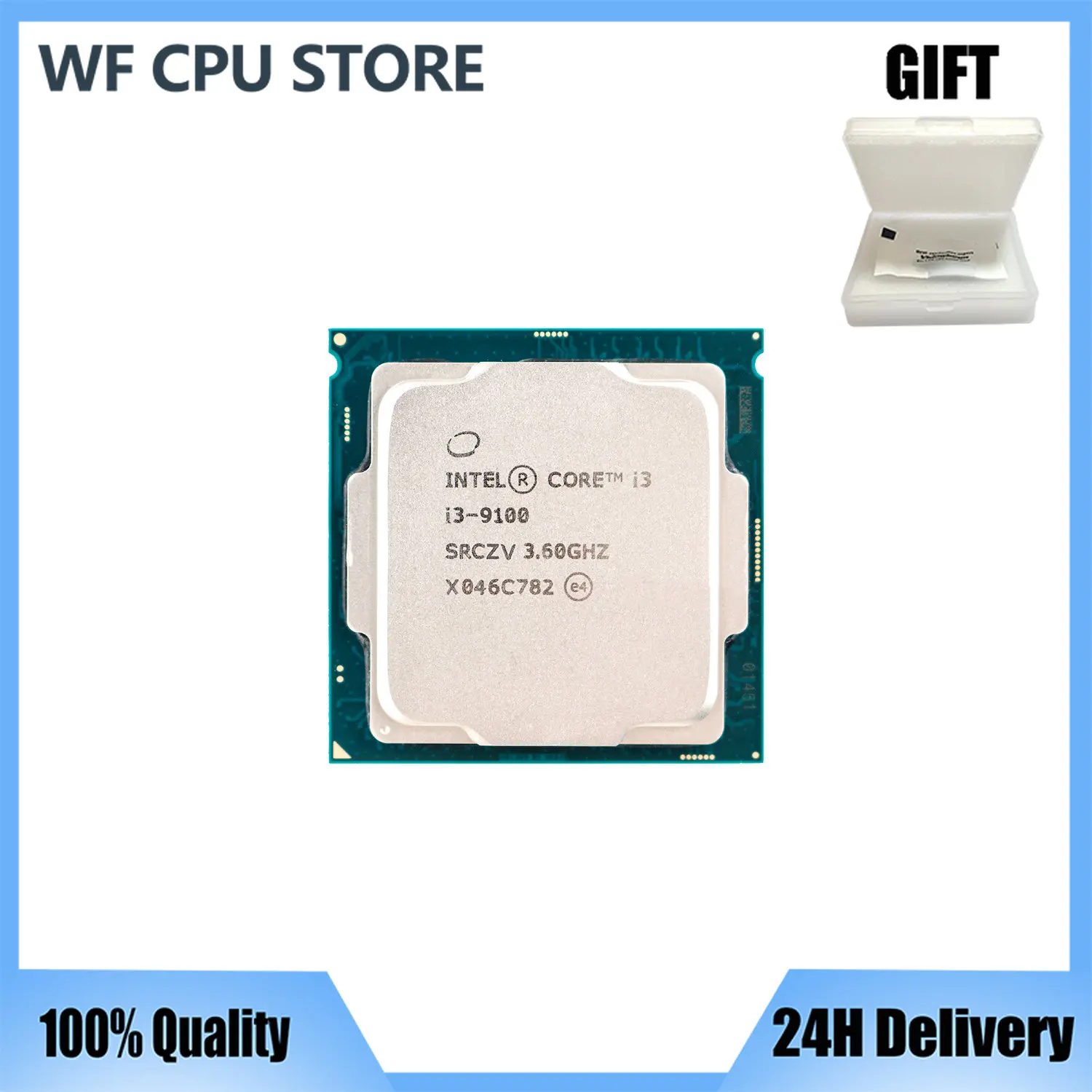 Cpu Quad-Thread Intel Core I3 9100 3.6Ghz Quad-Core 65W 6M Processorlga 1151