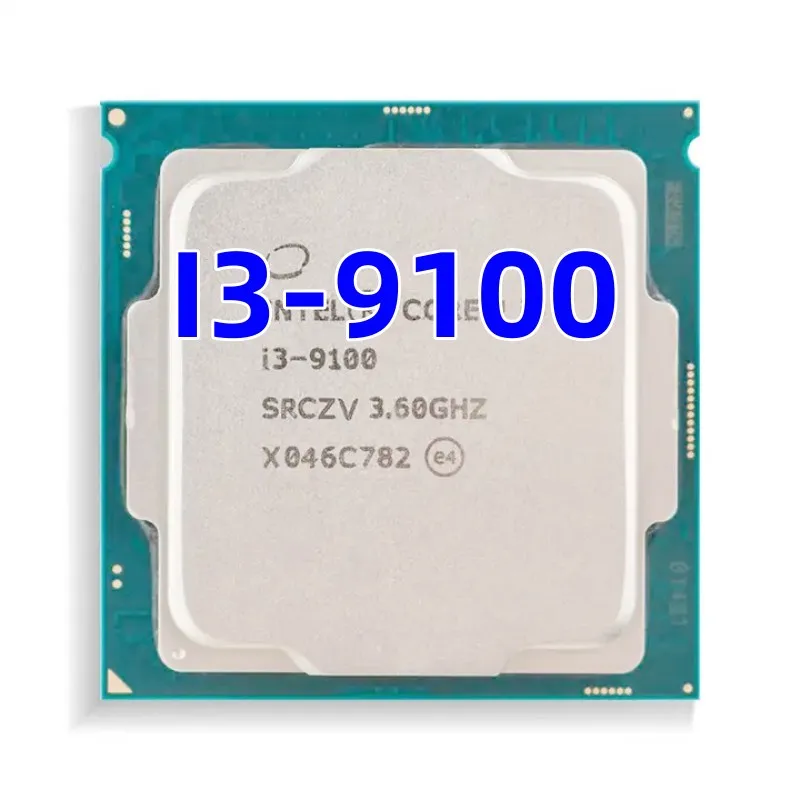 I3-9100 I3 9100 3.6Ghz Quad-Core Quad-Thread Cpu 65W 14 Nanometri 6M Processore Lga 1151