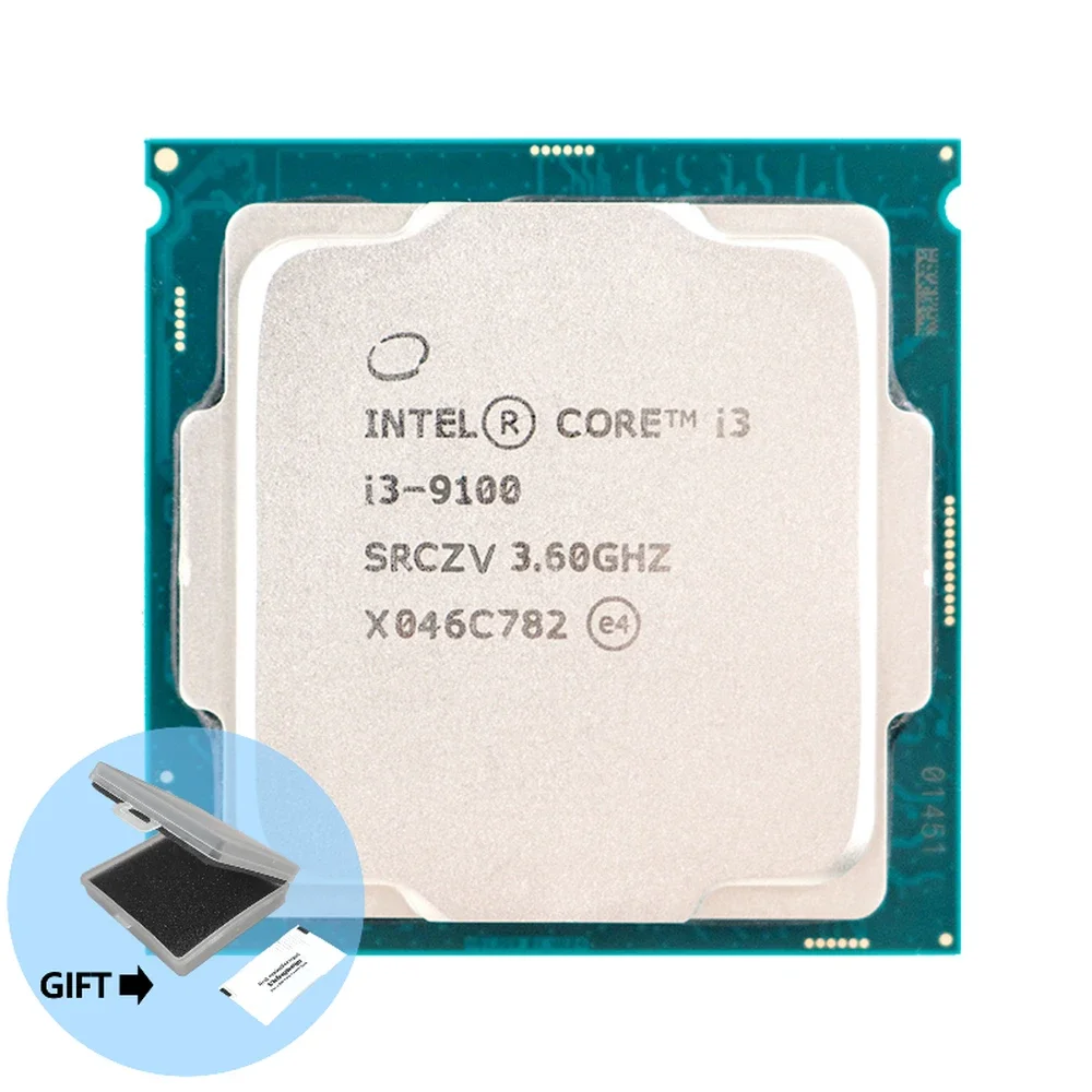 Cpu Quad-Thread Intel Core I3 9100 3.6Ghz Quad-Core 65W 6M Processorlga 1151