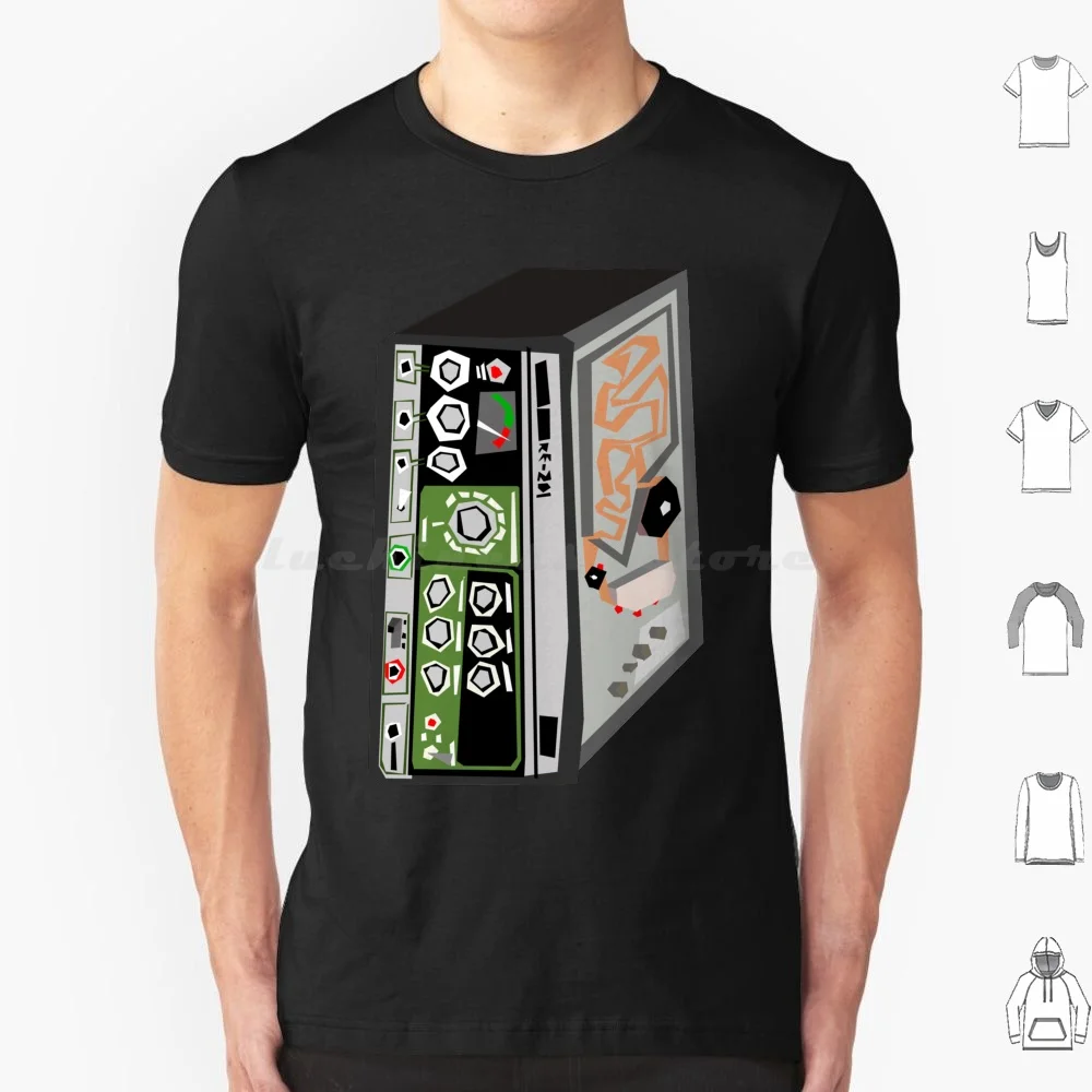 Space Echo T Shirt Cotone Uomo Donna Stampa Fai Da Te Roland Fx Echo Delay Reverb Dub Music Dance Classic