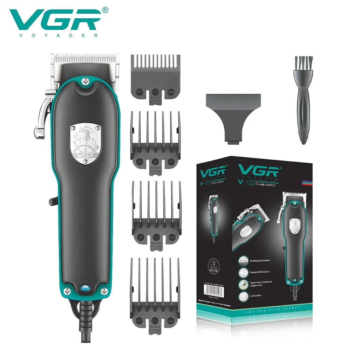 Tagliacapelli Vgr Tagliacapelli Professionale Tagliacapelli Elettrico Cablato Tagliacapelli Regolabile Per Uomo V 123