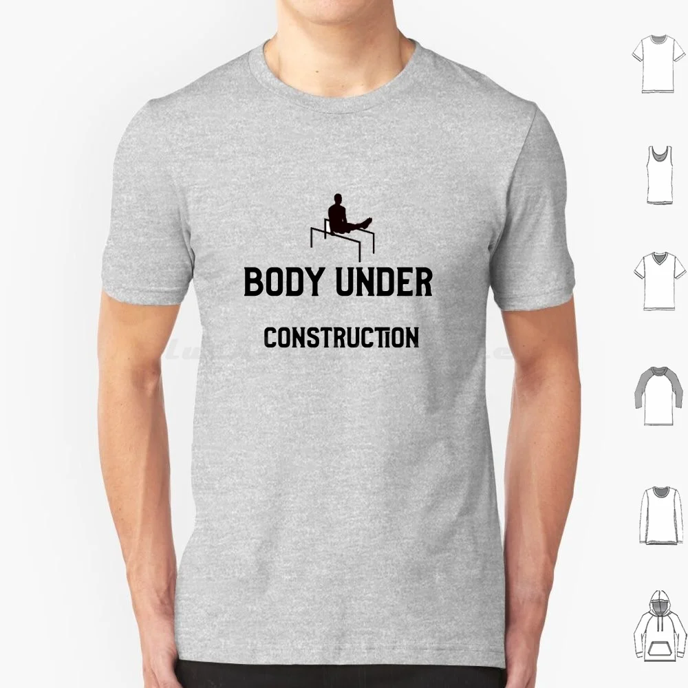 Body Under Construction T Shirt Cotton Uomo Donna Stampa Fai Da Te Calisthenics Calisthenics Workout Calisthenics Motivation