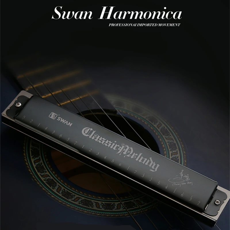 Swan Harmonica Chiave Di C Armonica Gaita De Boca Armonica Folk Nero Fori Arpa Tremolo Instrumentos Musicales Cigno Harmonika