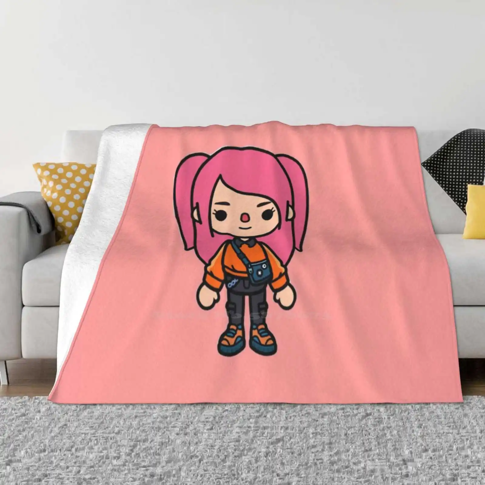 Toca World Creative Design Light Thin Soft Flanella Coperta Toca Boca Toca Toca Oca Toca Toca Oca Toca Boca Toca