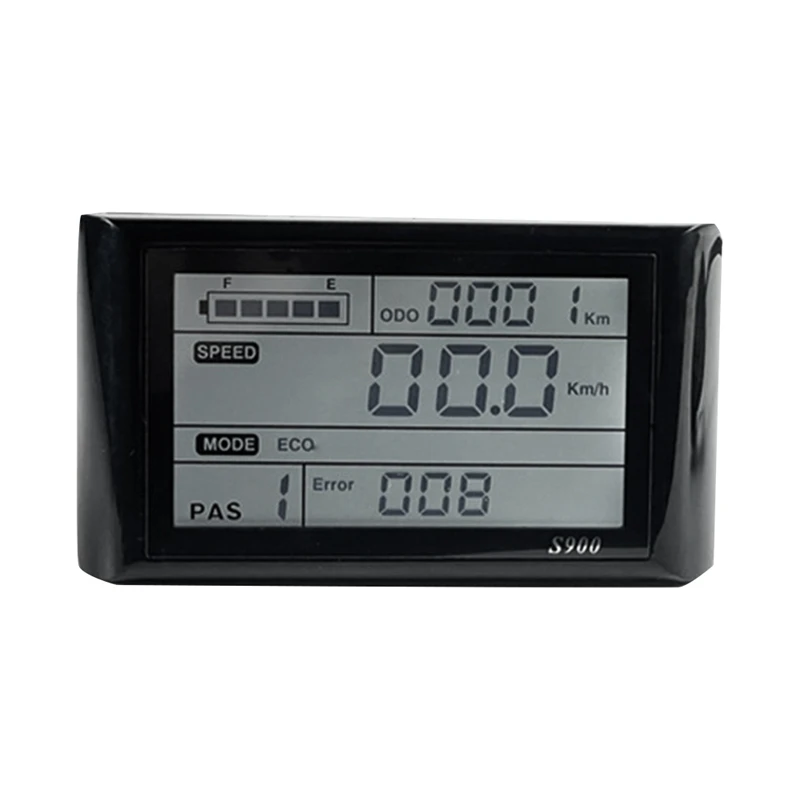 Nuovo Pannello Di Controllo Display Lcd S900 5 Pin Sm Waterproof Pulg Match Jn Controller 24V36V48V Per Kit Di Sostituzione Bici Elettrica
