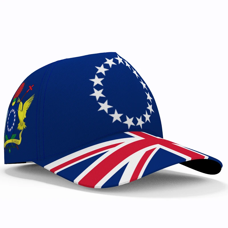 Cook Islands Berretti Da Baseball Free Custom Made Name Number Team Logo Ck Hats Cok Country Travel Avarua Nation Island Flags Copricapo