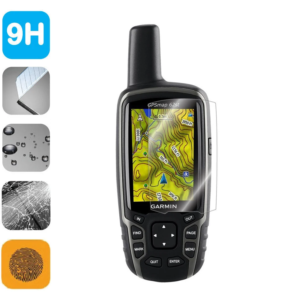 9H Vetro Temperato Protezione Dello Schermo Per Garmin Gpsmap 62S 62Sc 62St 62Stc 64 64S 64Sx 64St 65S 65Sr Astro 320 430 900 Alpha 50