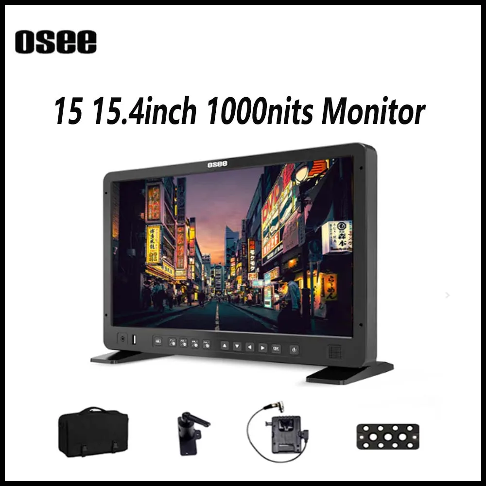 Osee Megamon 15 Monitor 15.4 Pollici Colore Regolabile 10Bit 1000Nits Hdr Display Field Studio Kit Monitor Di Produzione