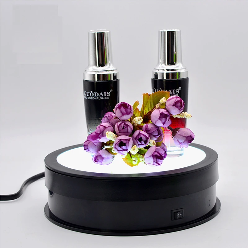 15/20/30Cm Giradischi Per Fotografia Elettrica 360 ° Espositore Rotante 10-20Kg Carico Silenzioso Studio Tiro Base Girevole/W Led
