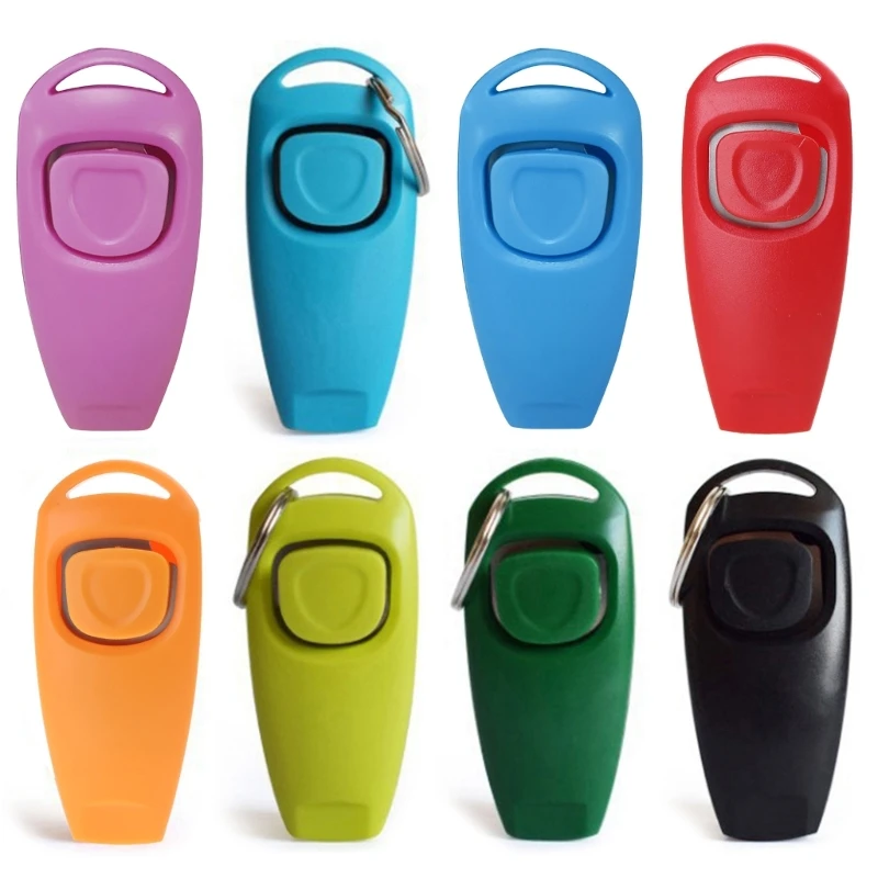 Combo Fischietto Clicker Per Addestramento Animali Con Portachiavi Fischietto Clicker Per Addestramento Cani