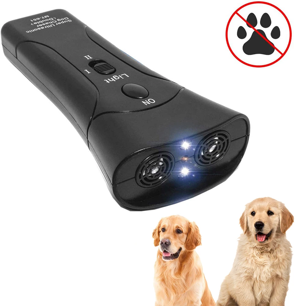 Pet Dog Repeller Anti Barking Stop Bark Training Device Trainer Led Ultrasonic Anti Barking Ultrasonic Without Battery Dog