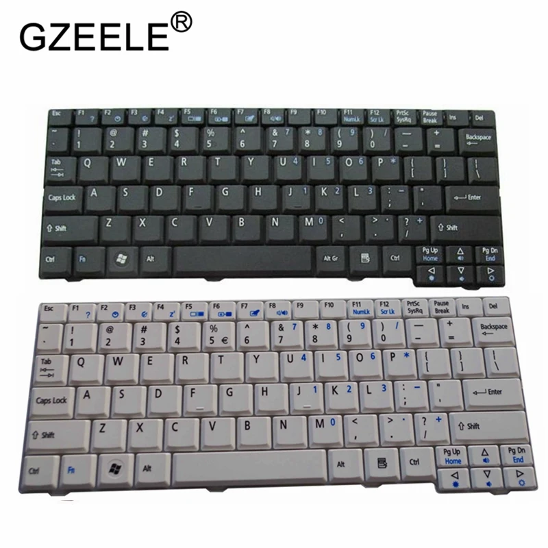 Gzeele Nuovo Per Acer Aspire One D150 D250 Kav10 Kav60 A110 Kav60 Kava0 D150 Zg5 Zg8 523H P531H Tastiera Inglese Usa