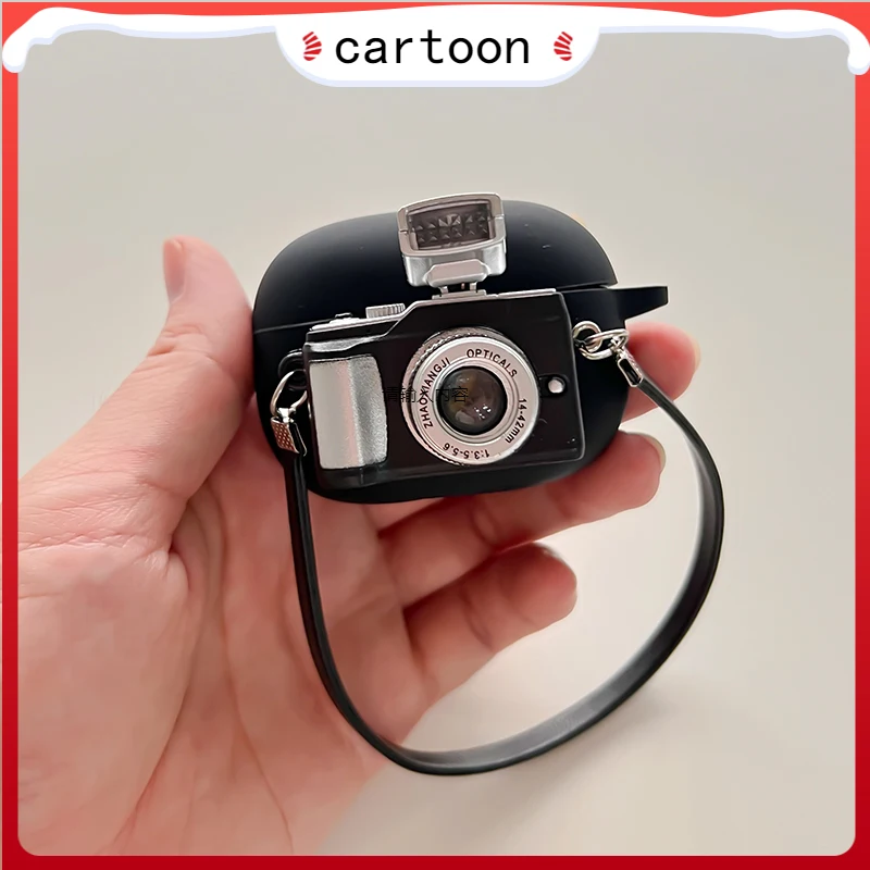 Funda Per Amazon Echo Buds2 Custodia Cartoon Camera Pattern Silicone Protect Cover Per Auricolari Per Amazon Echo Buds 2 Case