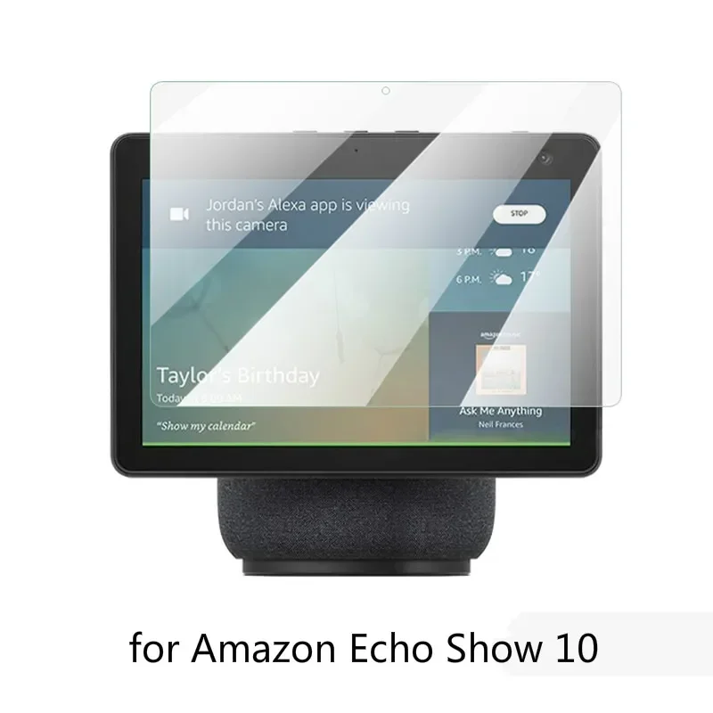 1/2/3Pcs 9H Vetro Temperato A Copertura Totale Per Echo Show 10 3Rd Screen Protector Pellicola Protettiva In Vetro Antigraffio Impermeabile