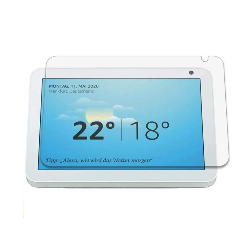 Le Migliori Offerte Proteggi Schermo Antigraffio Per Amazon Echo Show 8 Pellicola Protettiva In Vetro Temperato Hd Resistente All'Adesivo