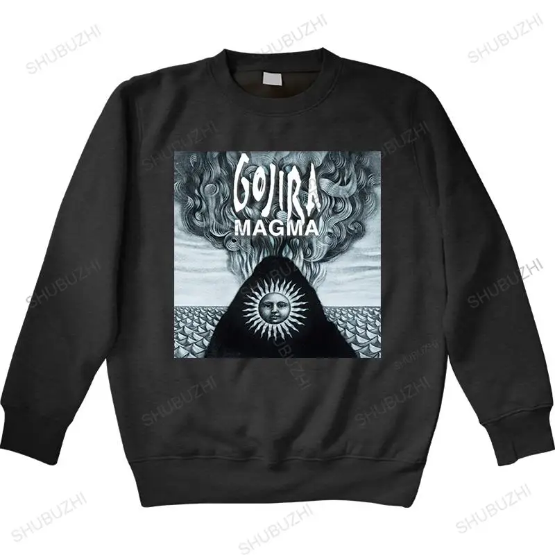 Nuove Felpe Autunnali Gojira Heavy Metal Band Magma Album Logo Top Neri Da Uomo Felpa Con Cappuccio In Cotone Felpa Con Cappuccio Full-Figured