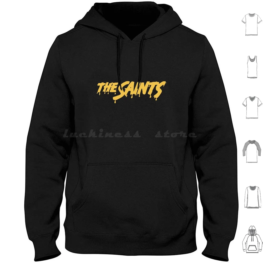 The Saints Felpe Con Cappuccio Manica Lunga Saints Punk Uk Music Album Record Vinyl Band Artist