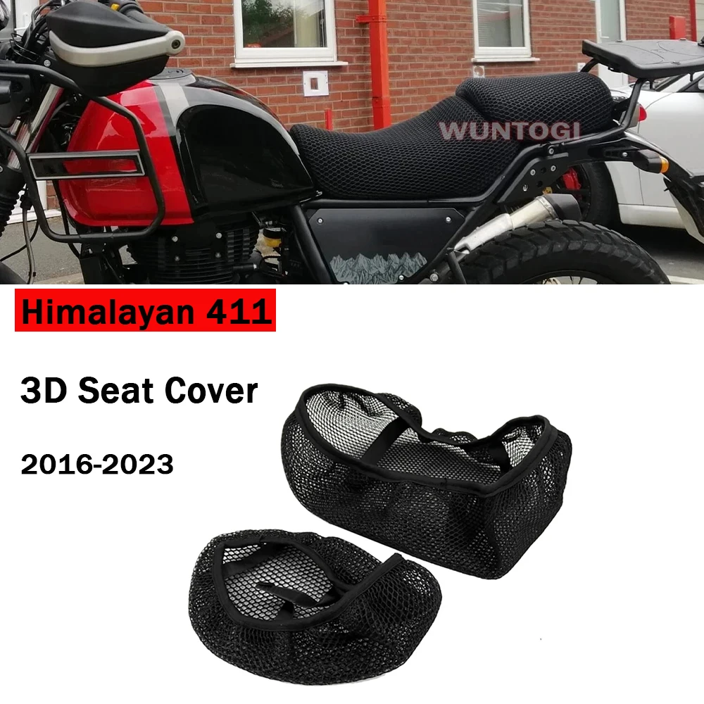 Himalayan 411 Moto Seat Protect Cushion 3D Honeycomb Mesh Cuscino Del Sedile Coprisedili Per Royal Enfield Himalayan-411 16-23