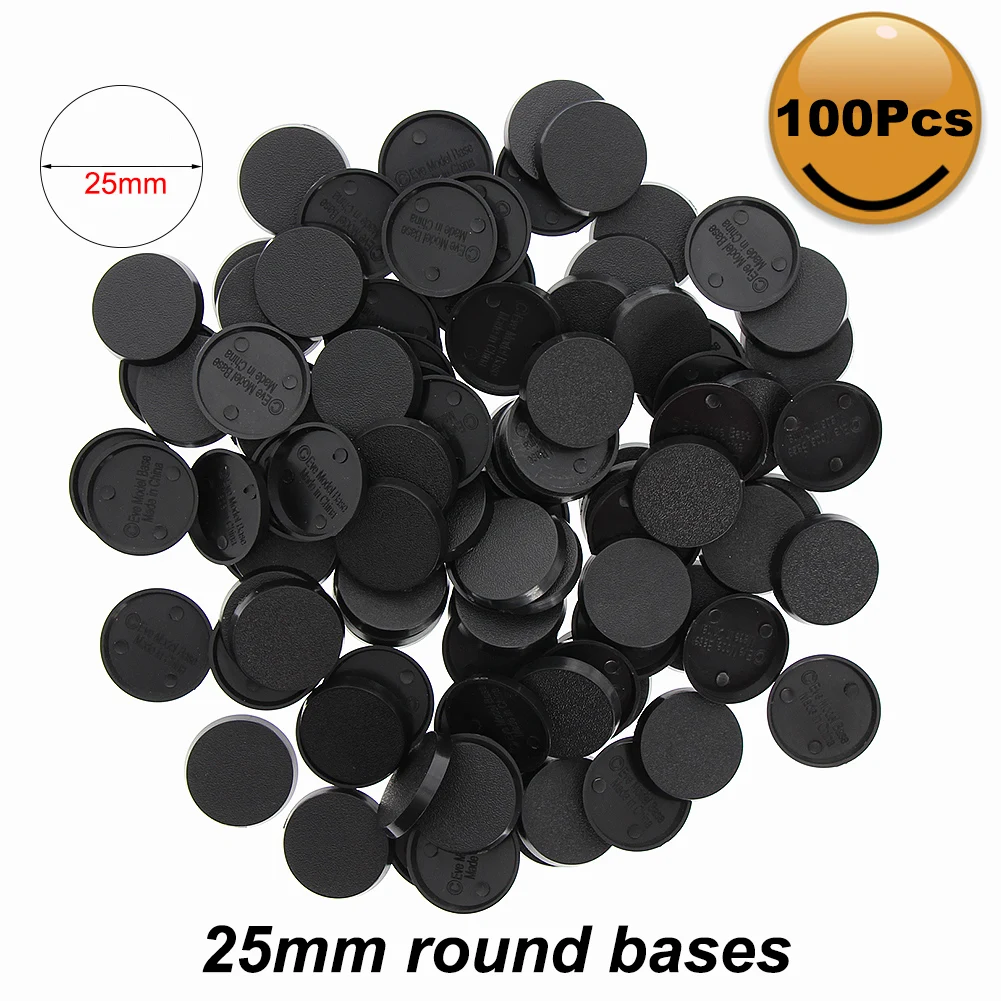 Mb1020 100 Pz 20Mm Basi Quadrate In Plastica Miniatura 20Mm Modello Base Per Warhammer Wargays