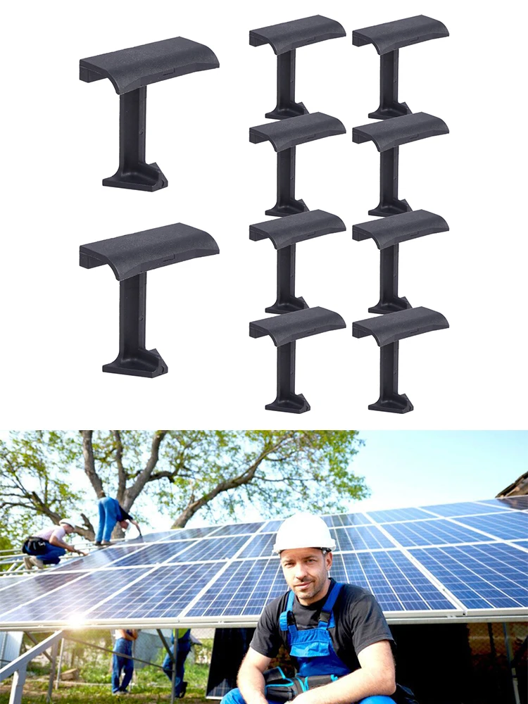 10Pcs Drenaggio Dell'Acqua Pannello Solare Clip Di Drenaggio Dell'Acqua Clip Di Pulizia Clip Di Drenaggio Moduli Fotovoltaici Per Uso Esterno Alimenta