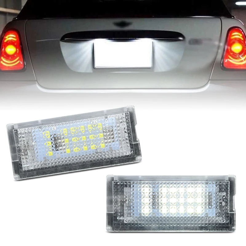 2 Pezzi Per Mini Cooper R50 R52 R53 Luce Targa A Led Bianca