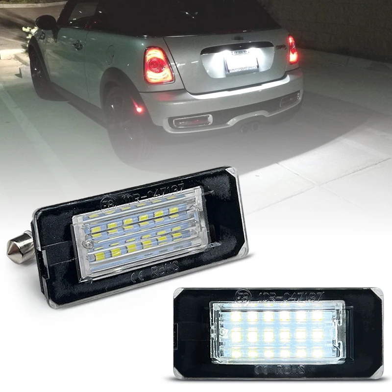 2 Pezzi Per Mini Cooper R56 R57 R58 R59 Luce Targa A Led Bianca