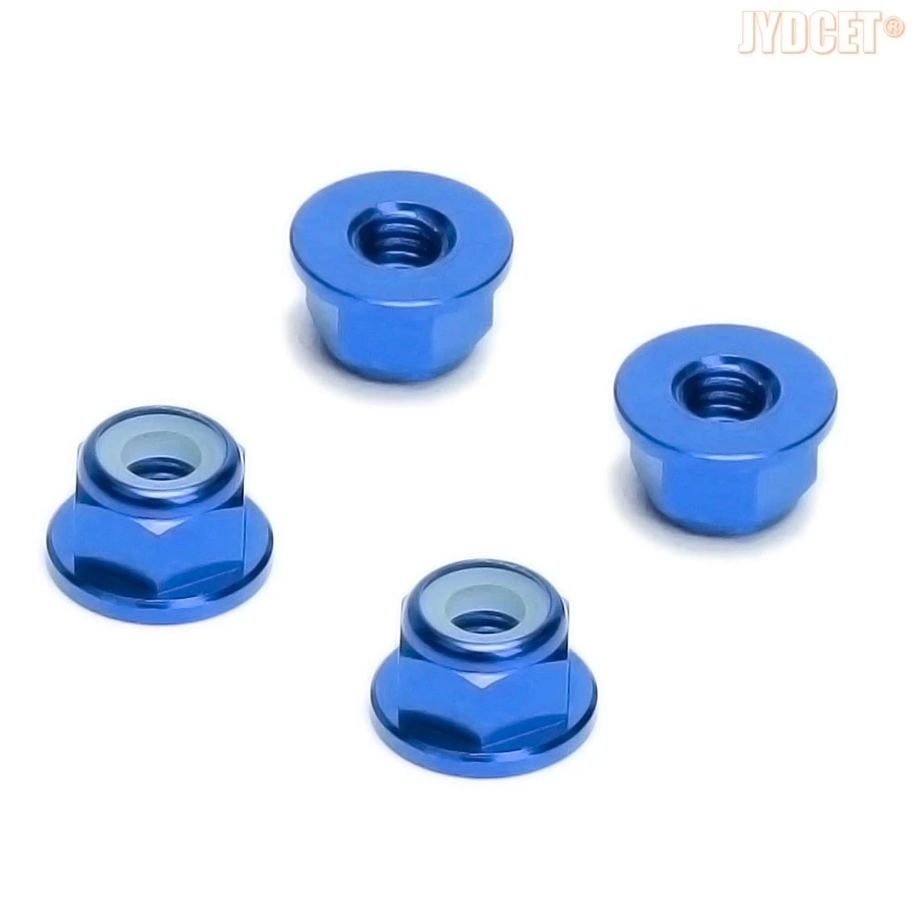 #1747 #3647 Dadi Ruota In Alluminio M4 Per Auto Rc 1/16 1/10 Traxxas Trx-4 E-Revo Vxl Slash 2Wd Rustler Stampede Rally